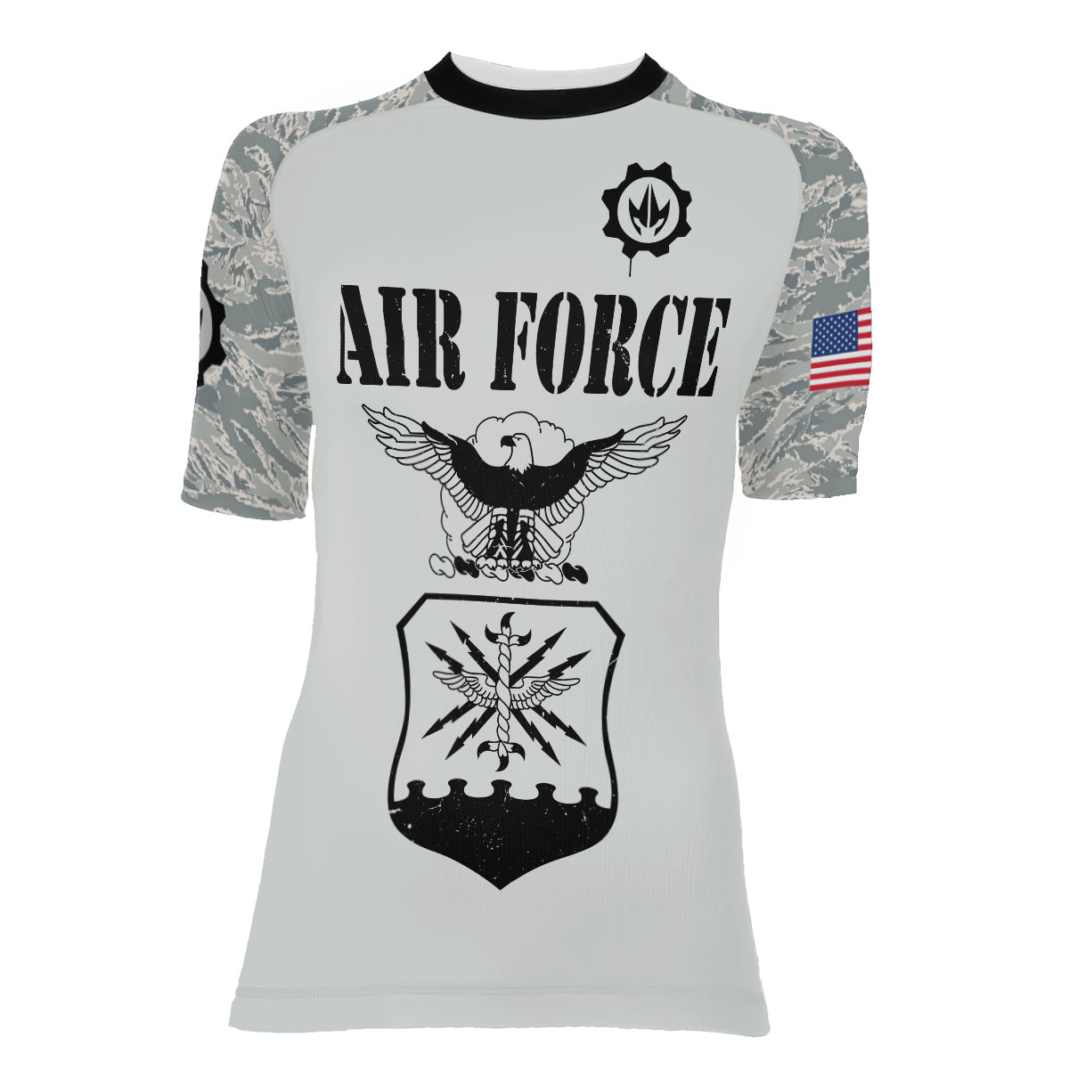 US Air Force Women's Short Sleeve Rash Guard