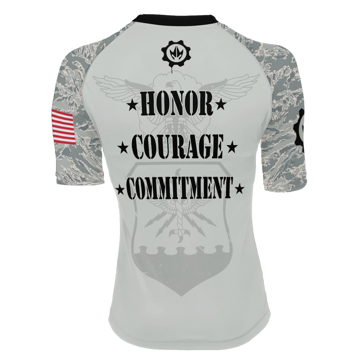 US Air Force Women's Short Sleeve Rash Guard