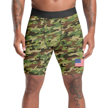 US Army Camo Compression Shorts
