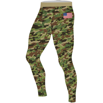 US Army Camo Men's Compression Leggings