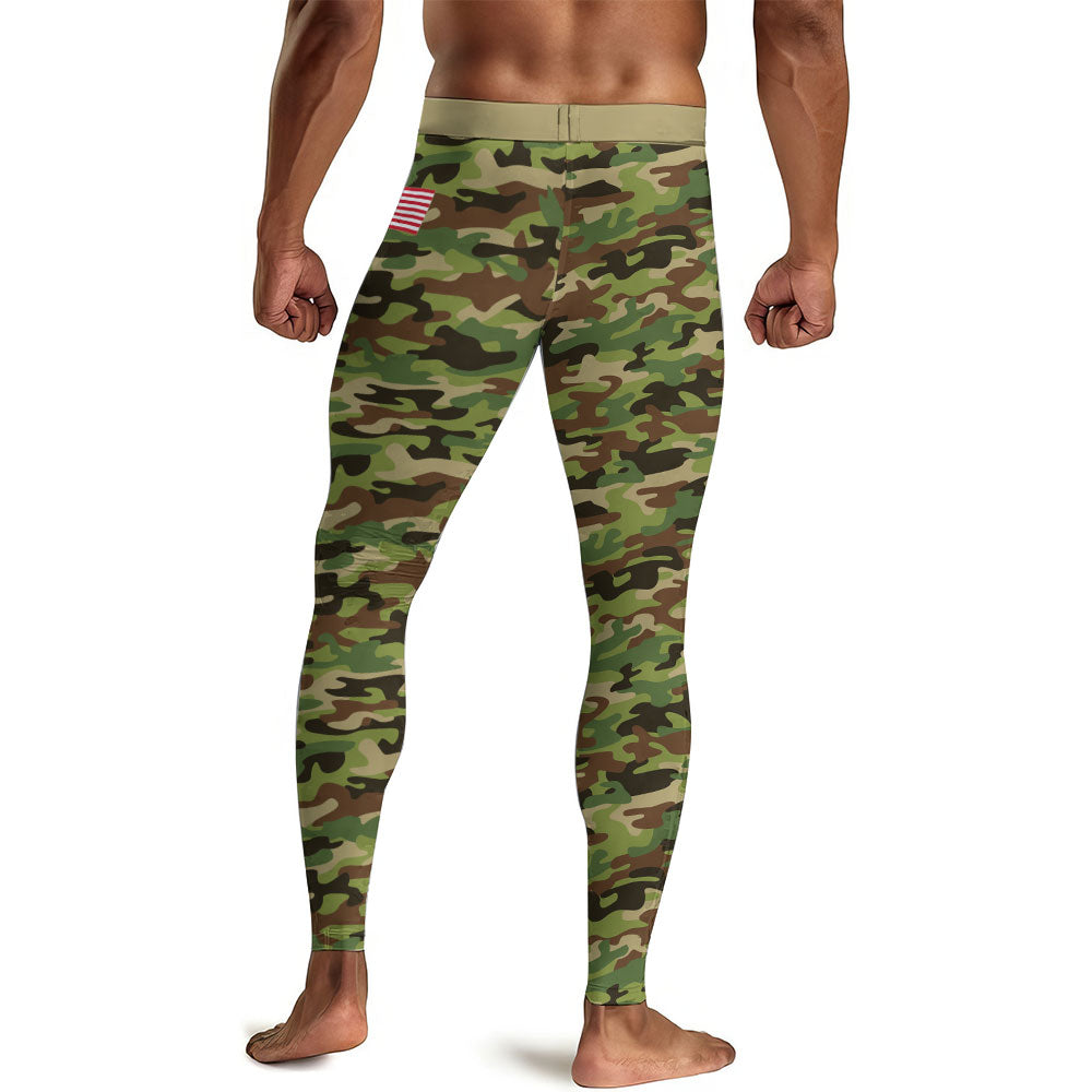 US Army Camo Men's Compression Leggings