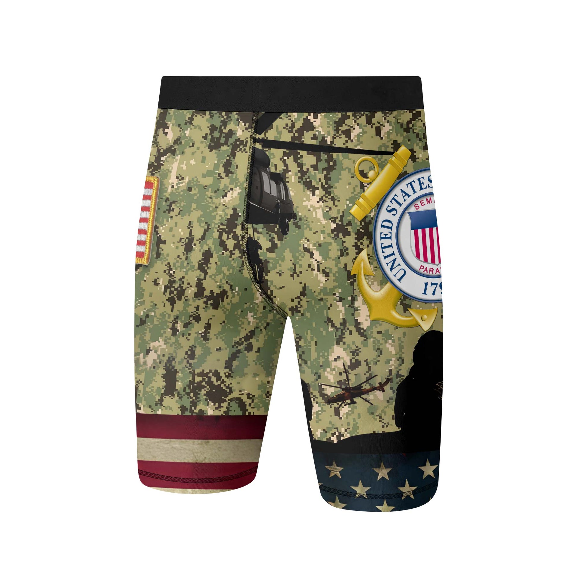 US Coast Guard Compression Shorts
