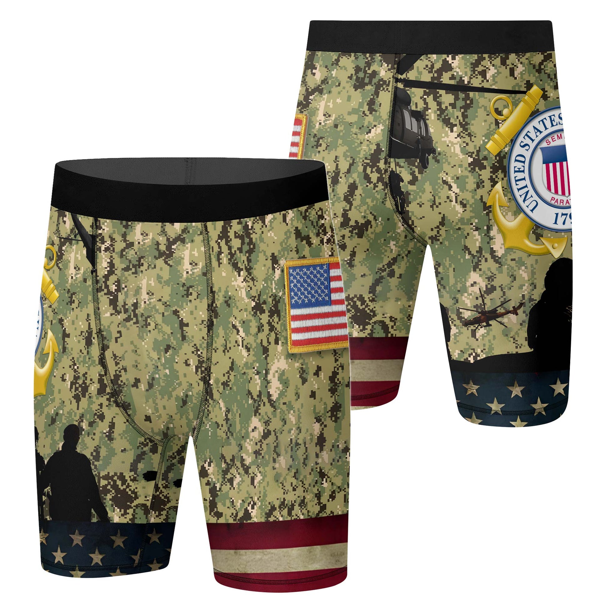 US Coast Guard Compression Shorts