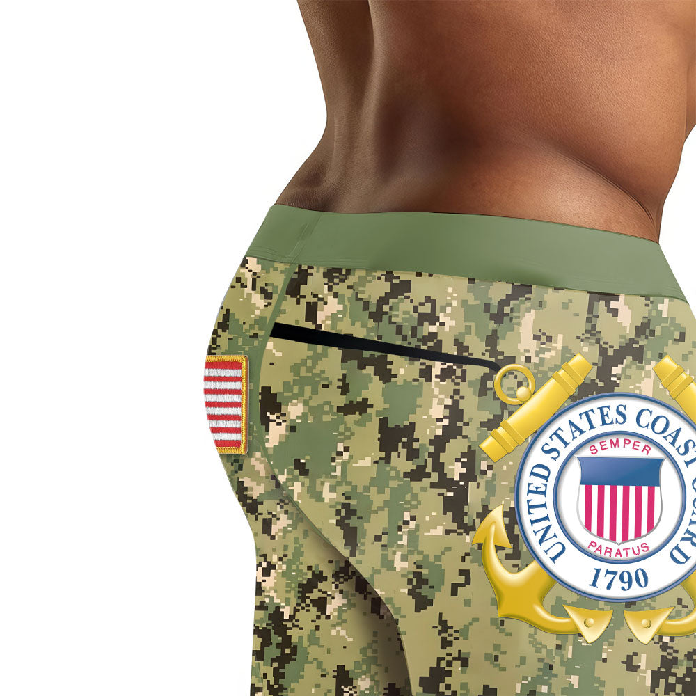 US Coast Guard Men's Compression Leggings