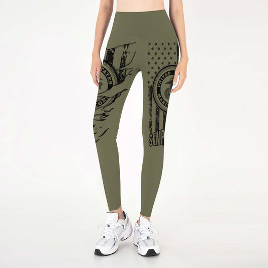 US Marine Semper Fidelis Leggings