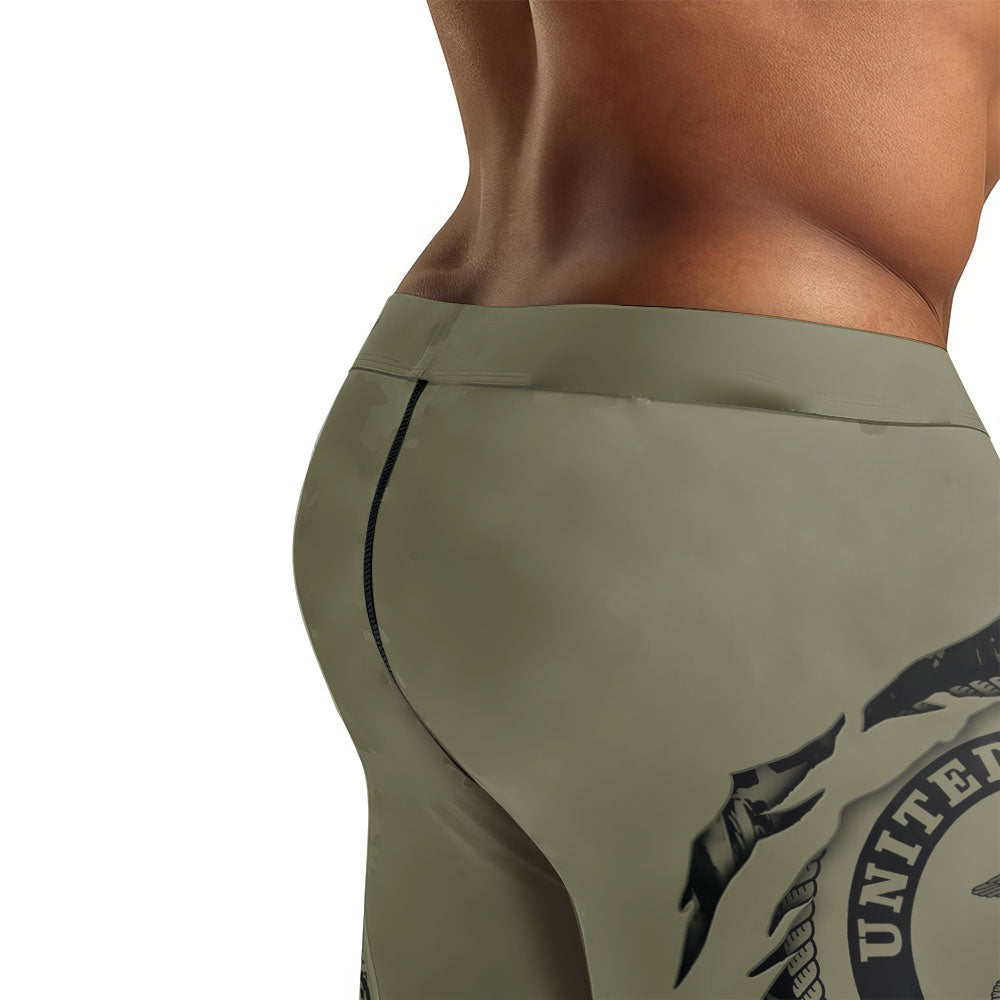 US Marine Semper Fidelis Men's Compression Leggings