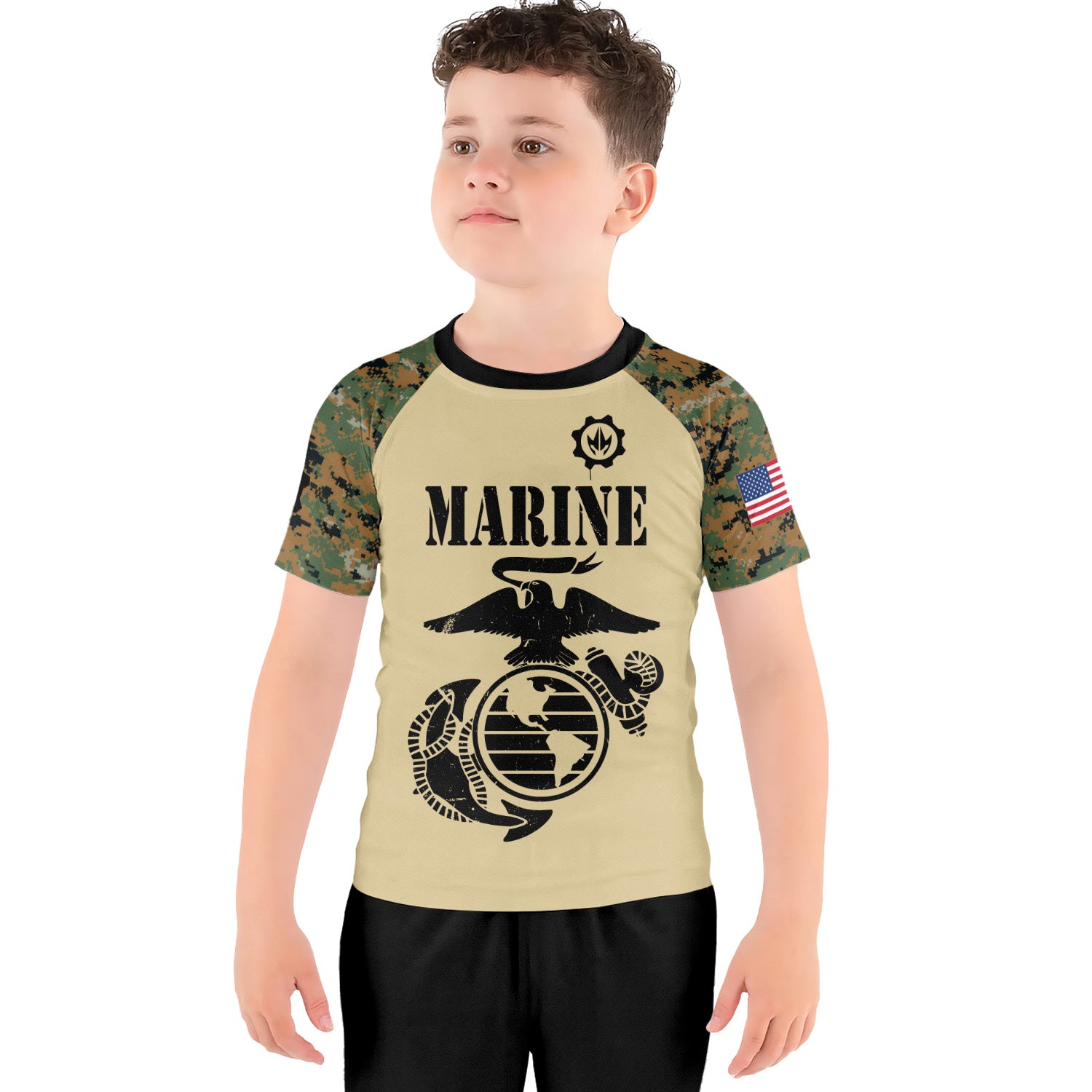 US Marine Kids Rash Guard