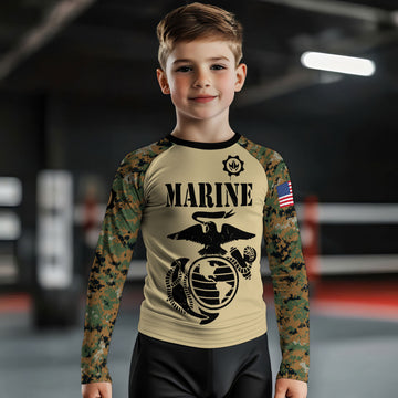 US Marine Kids Rash Guard