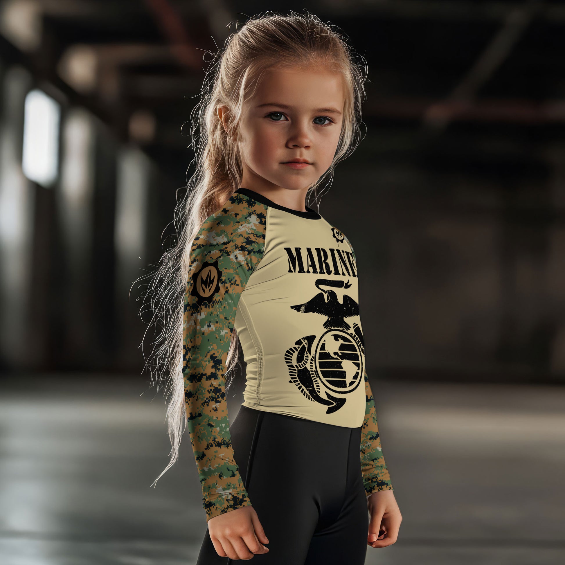 US Marine Kids Rash Guard