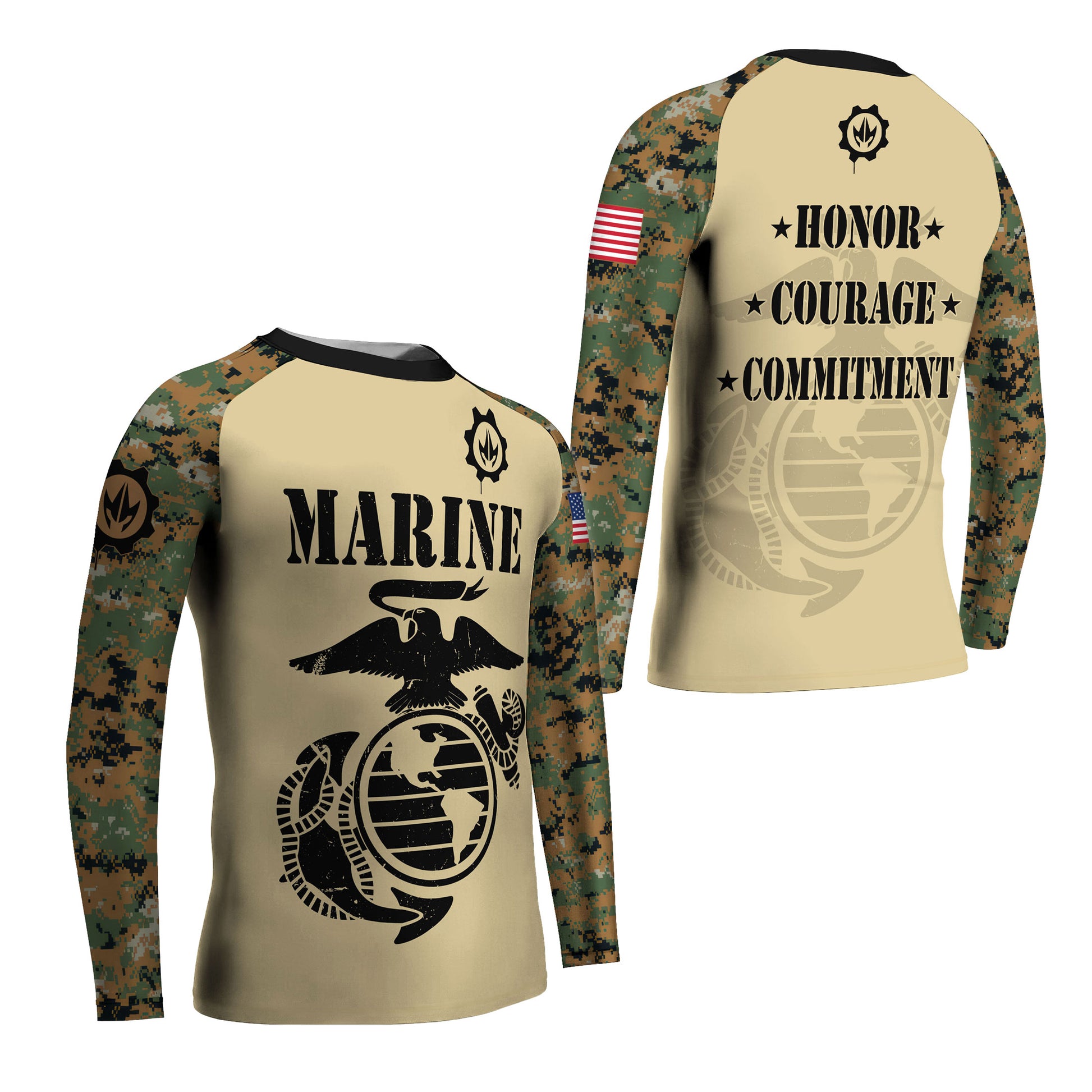 US Marine Kids Rash Guard