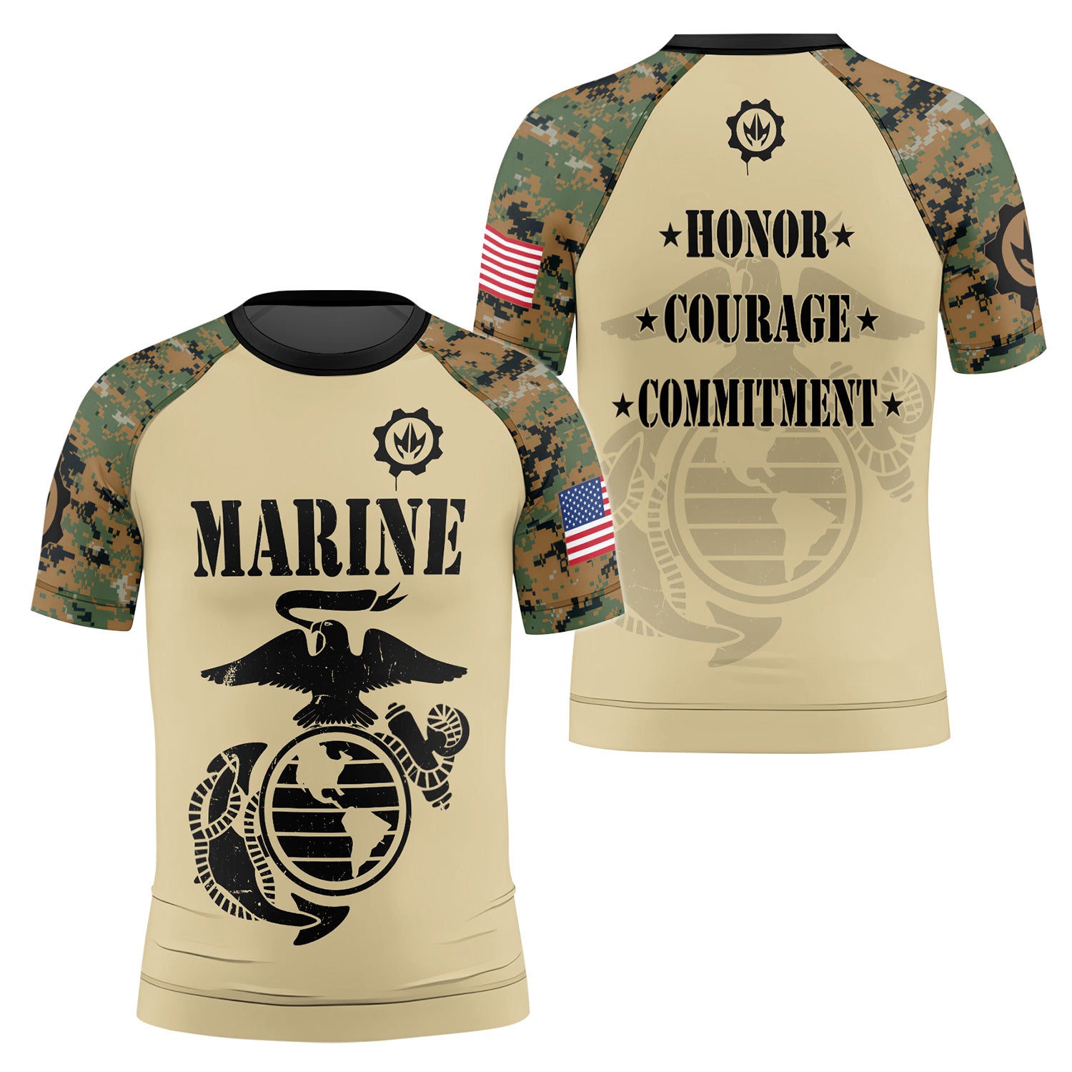 US Marine Kids Rash Guard