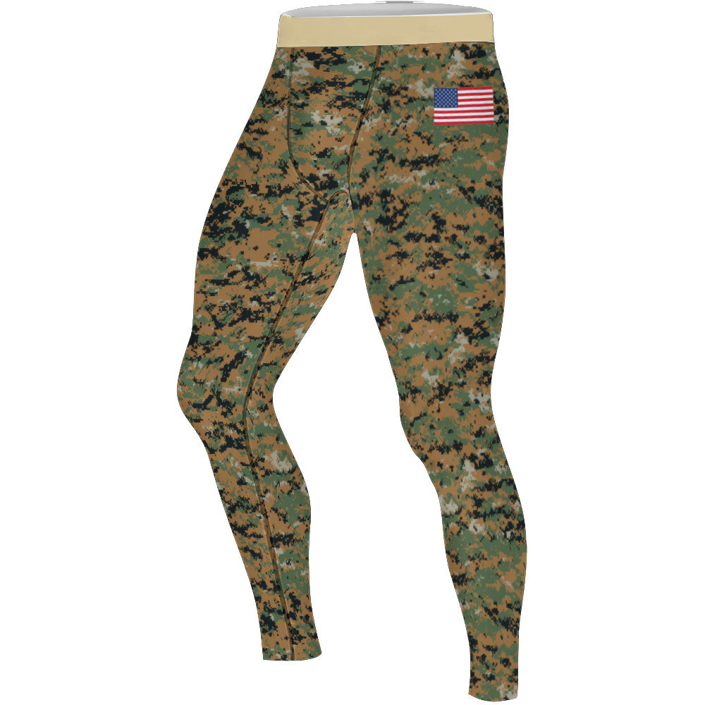US Marine Men's Compression Leggings