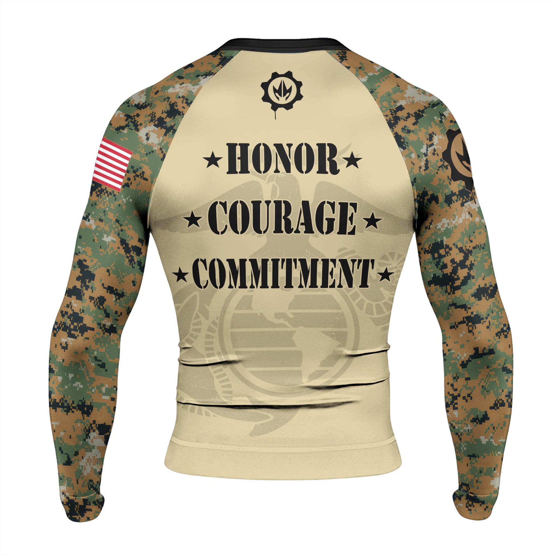 US Marine Men's Long Sleeve Rash Guard
