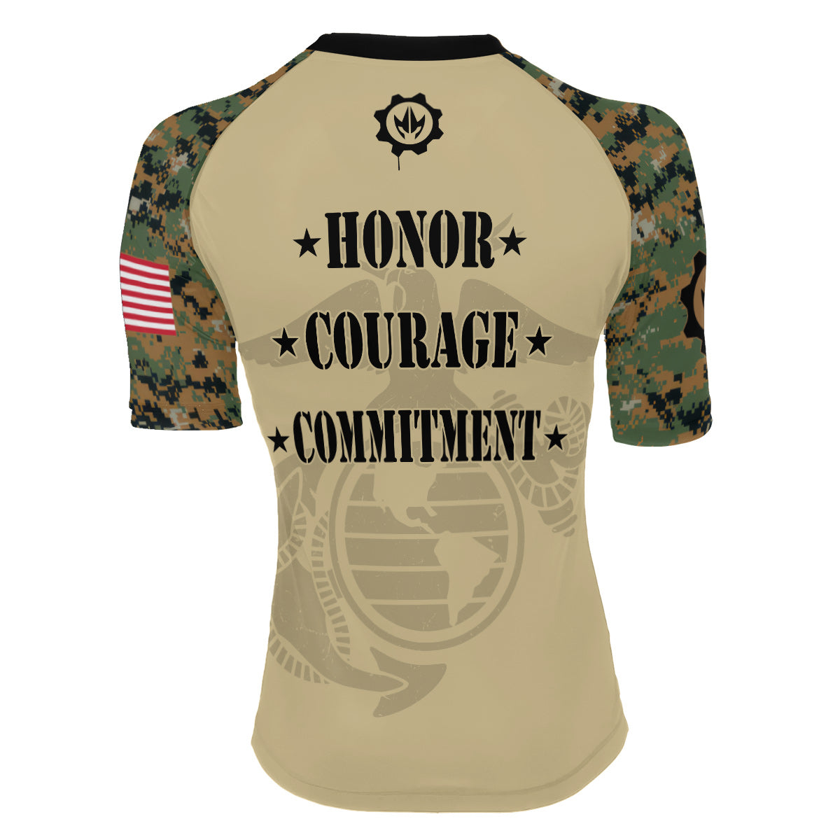 US Marine Women's Short Sleeve Rash Guard