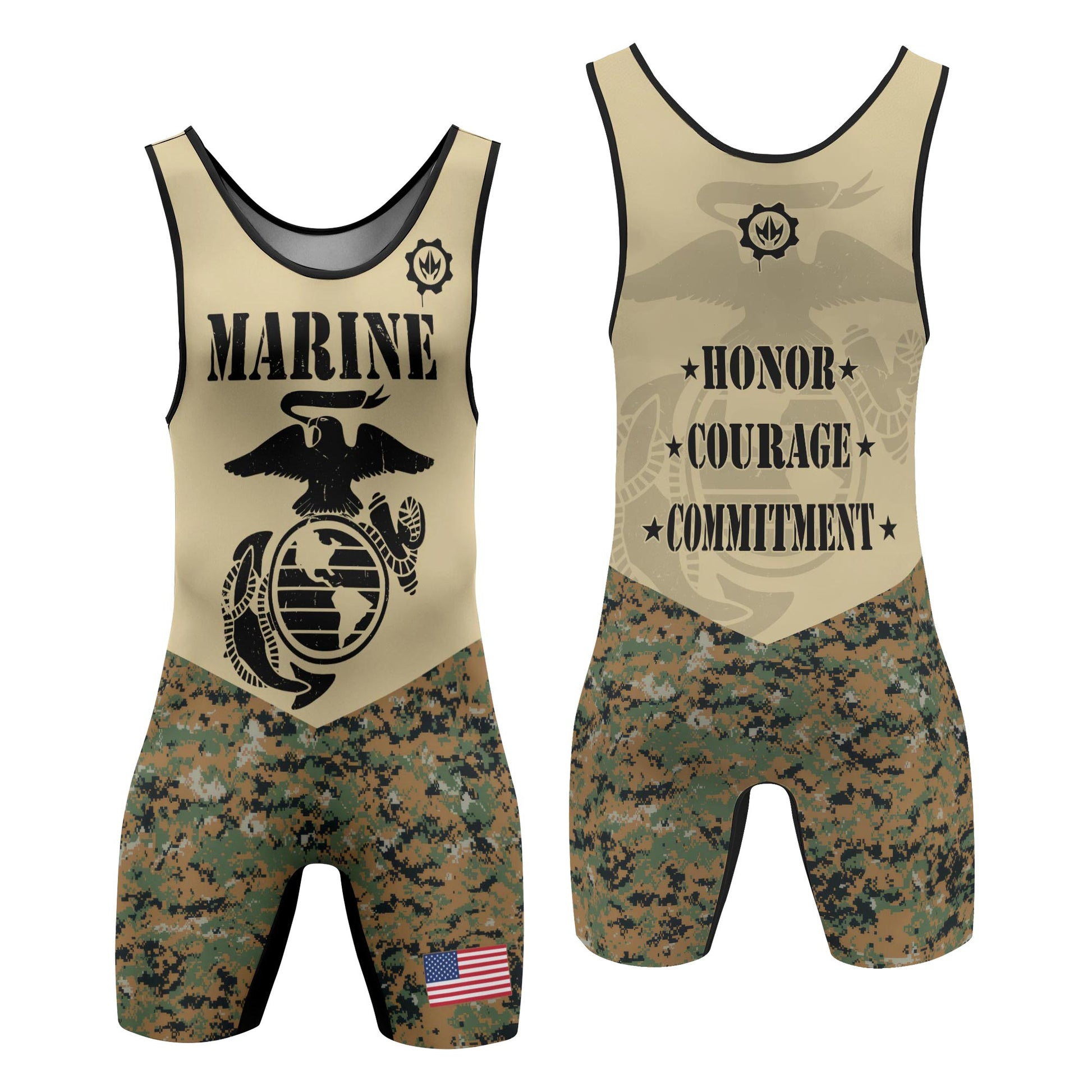 US Marine Wrestling Singlets