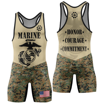 US Marine Wrestling Singlets