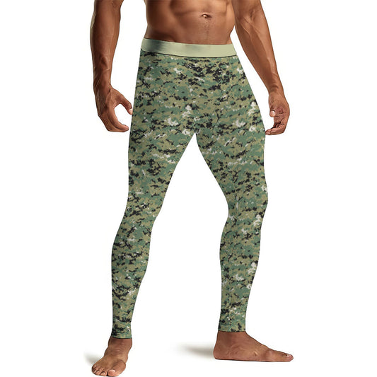 US Navy Camo Men's Compression Leggings