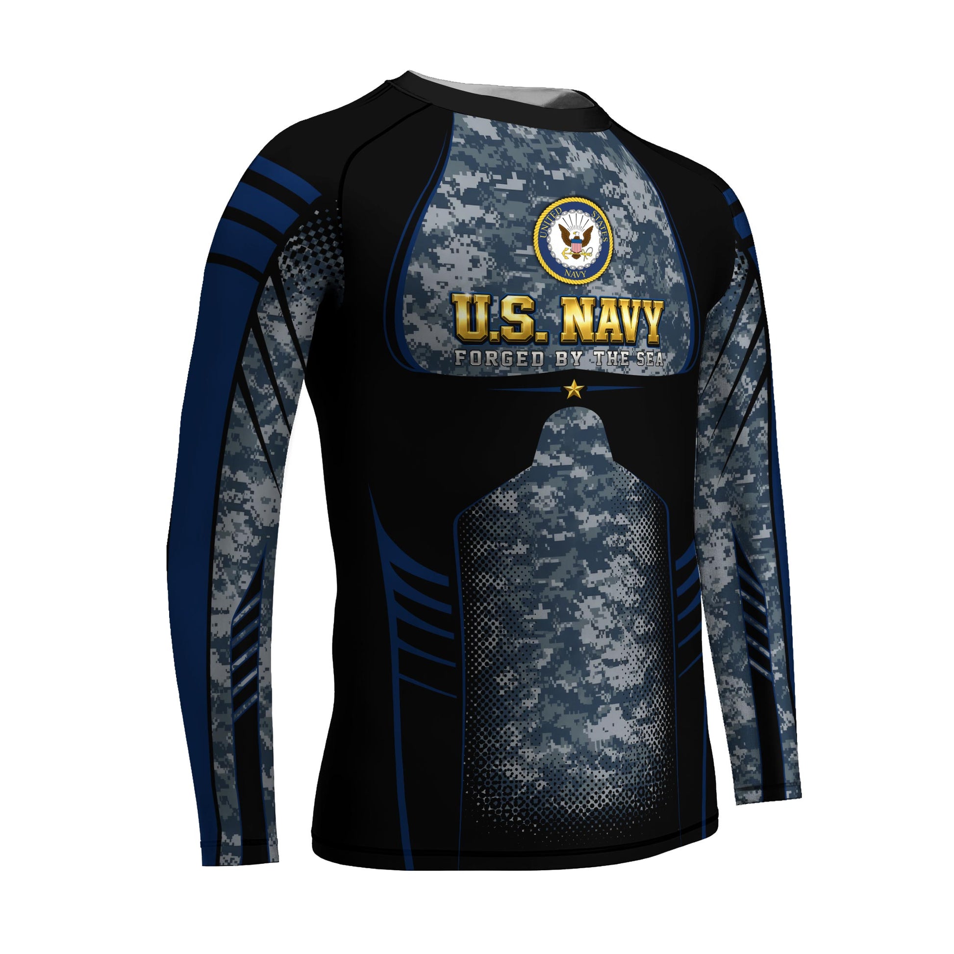 US Navy Forged By The Sea Kids Rash Guard