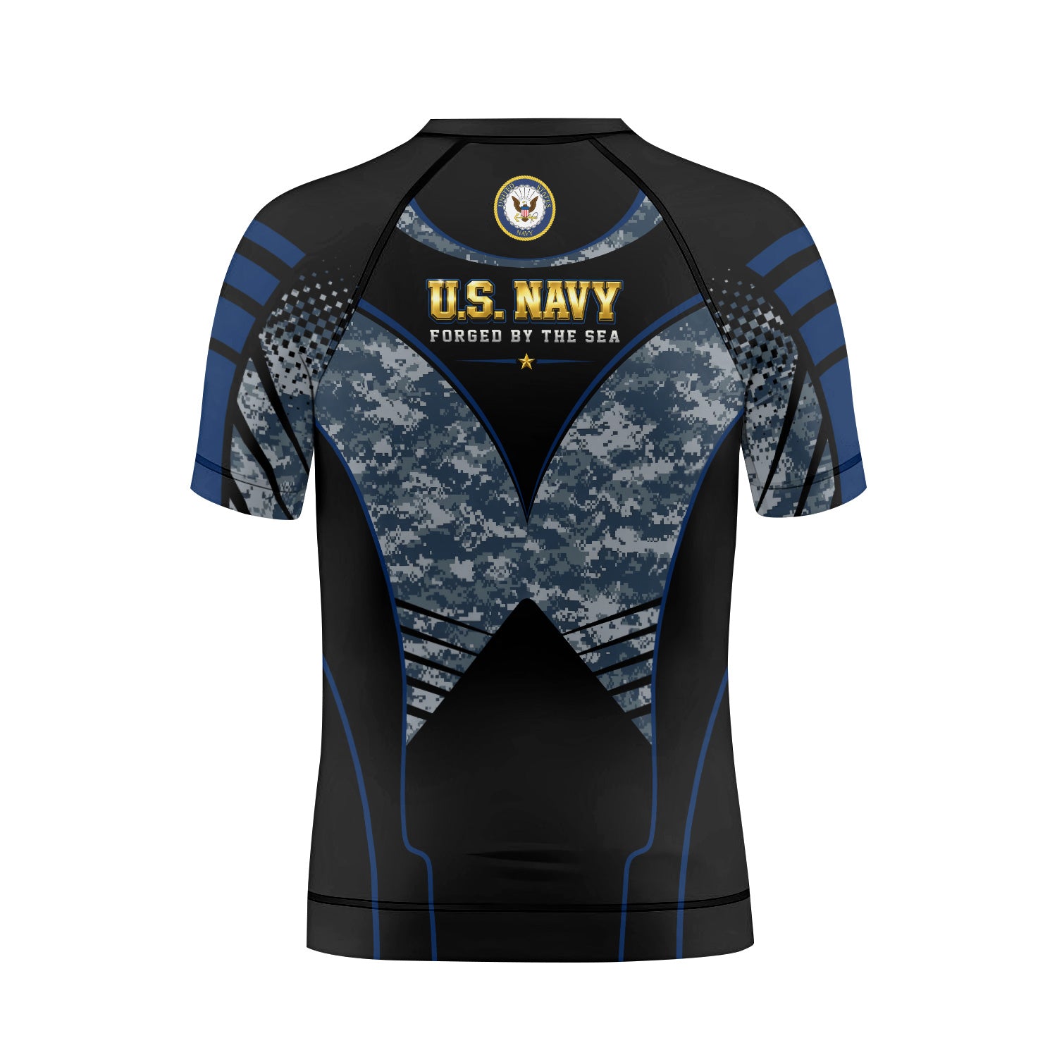 US Navy Forged By The Sea Kids Rash Guard