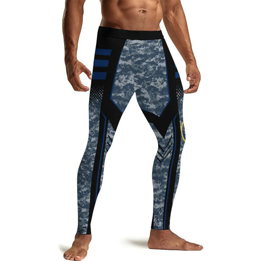 US Navy Forged By The Sea Men's Compression Leggings