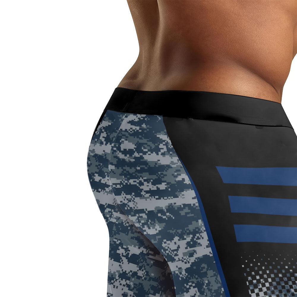 US Navy Forged By The Sea Men's Compression Leggings
