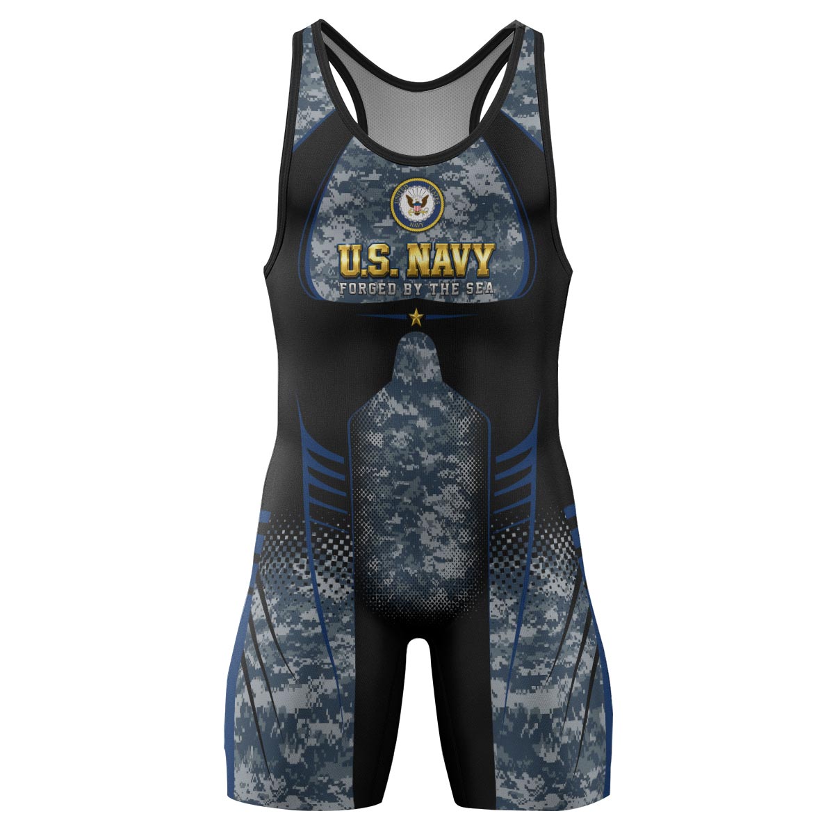 US Navy Forged By The Sea Wrestling Singlets