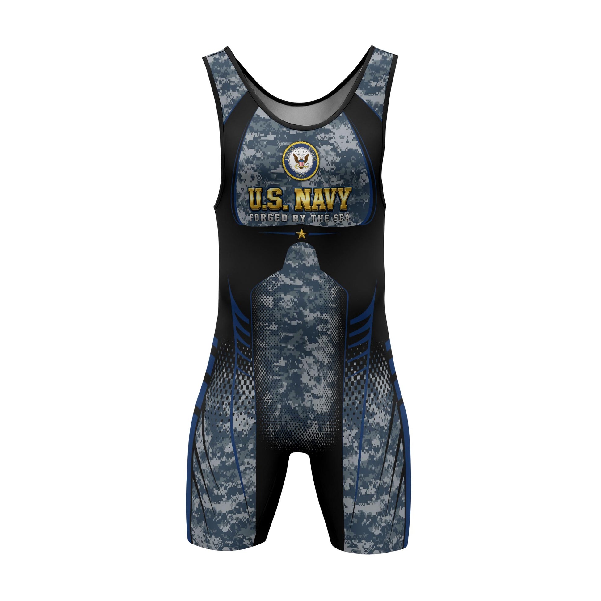 US Navy Forged By The Sea Wrestling Singlets
