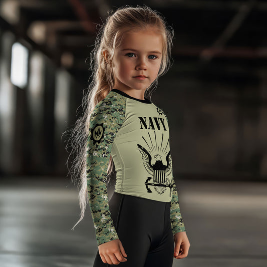 US Navy Kids Rash Guard
