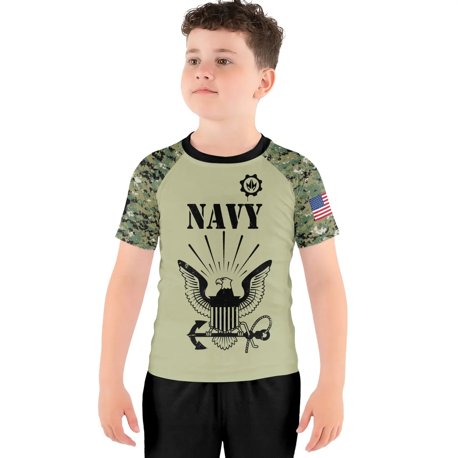 US Navy Kids Rash Guard
