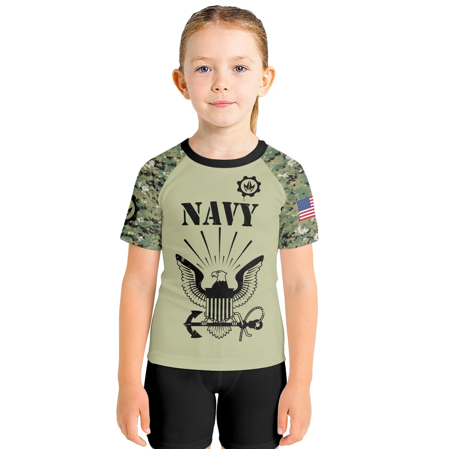 US Navy Kids Rash Guard