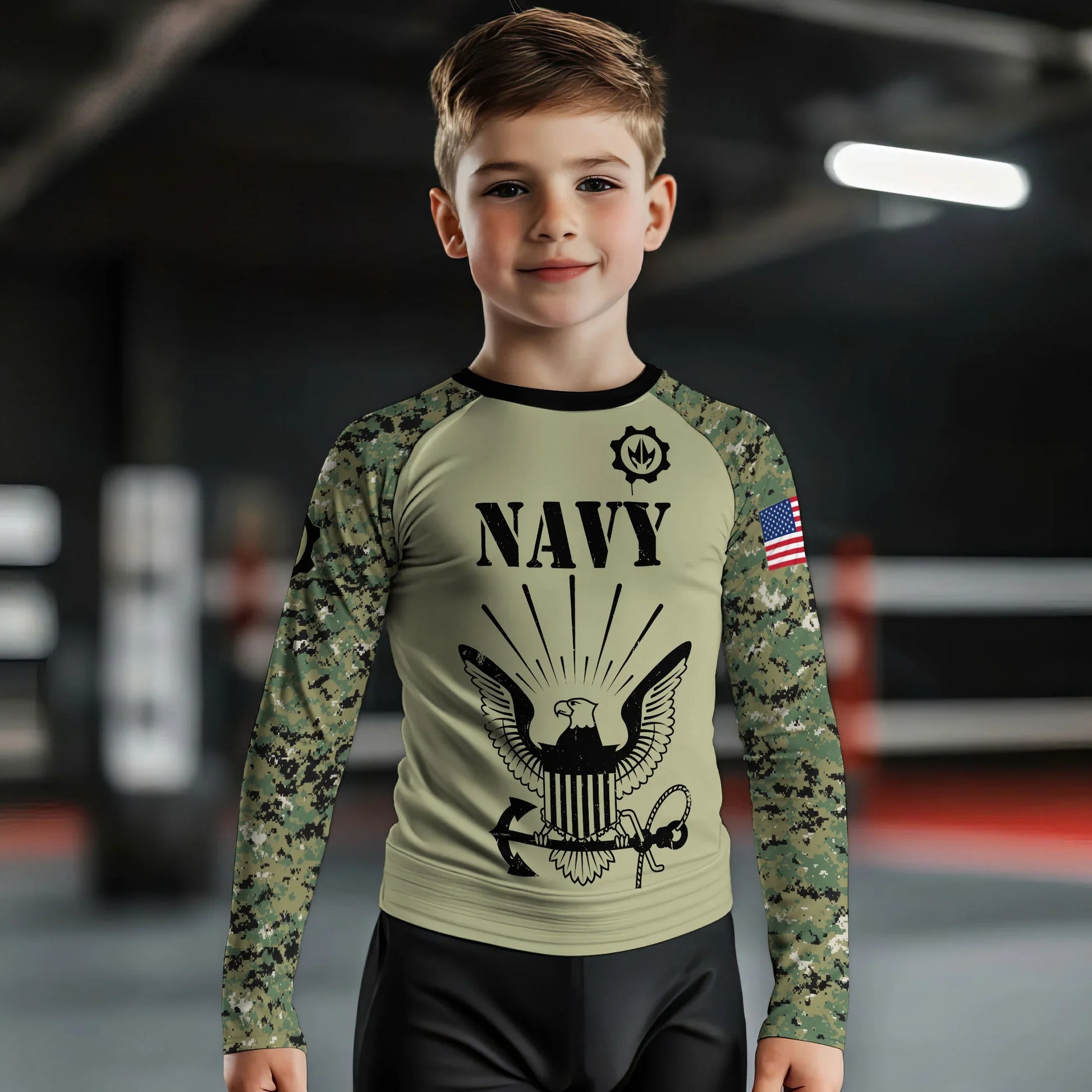 US Navy Kids Rash Guard