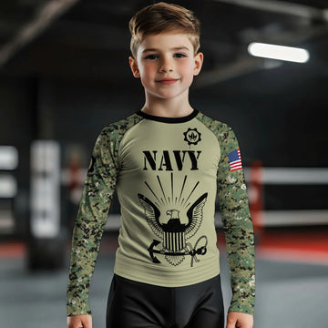 US Navy Kids Rash Guard