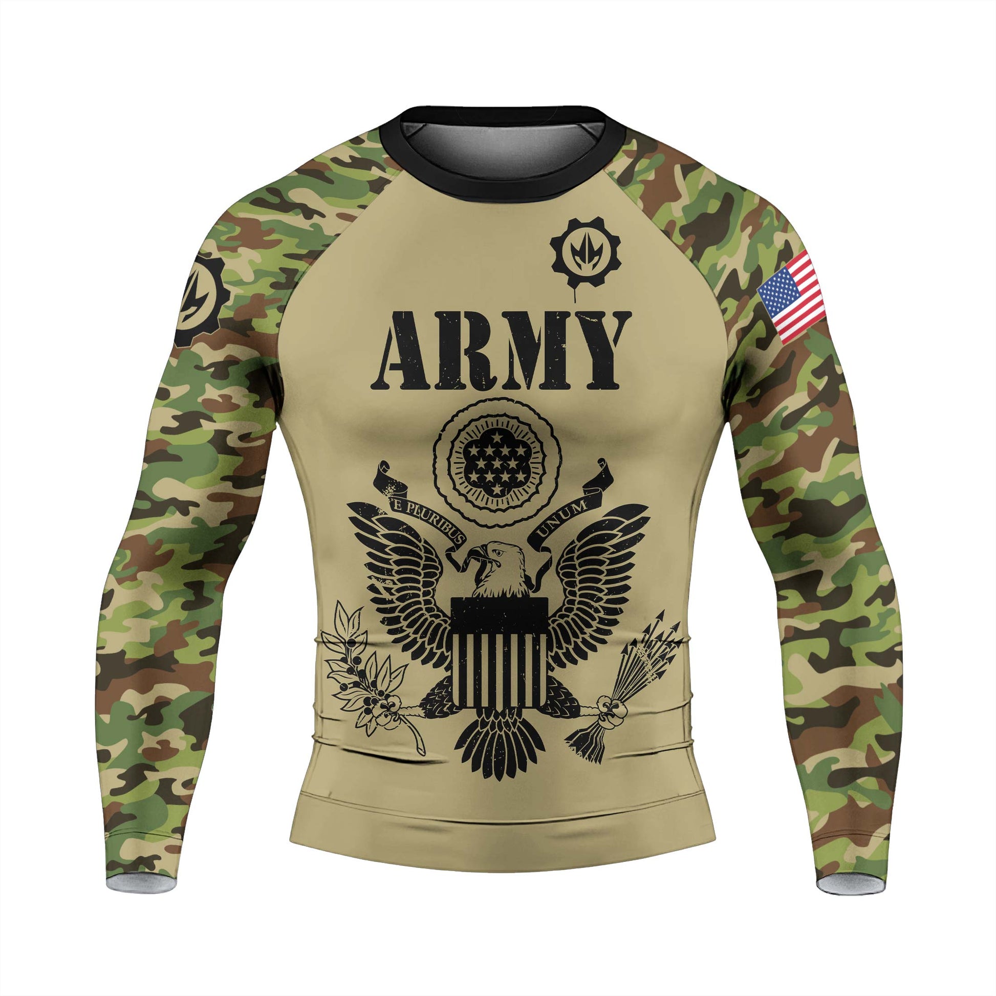 US Navy Men's Long Sleeve Rash Guard