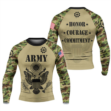 US Navy Men's Long Sleeve Rash Guard