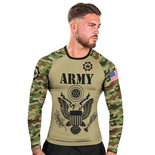 US Navy Men's Long Sleeve Rash Guard