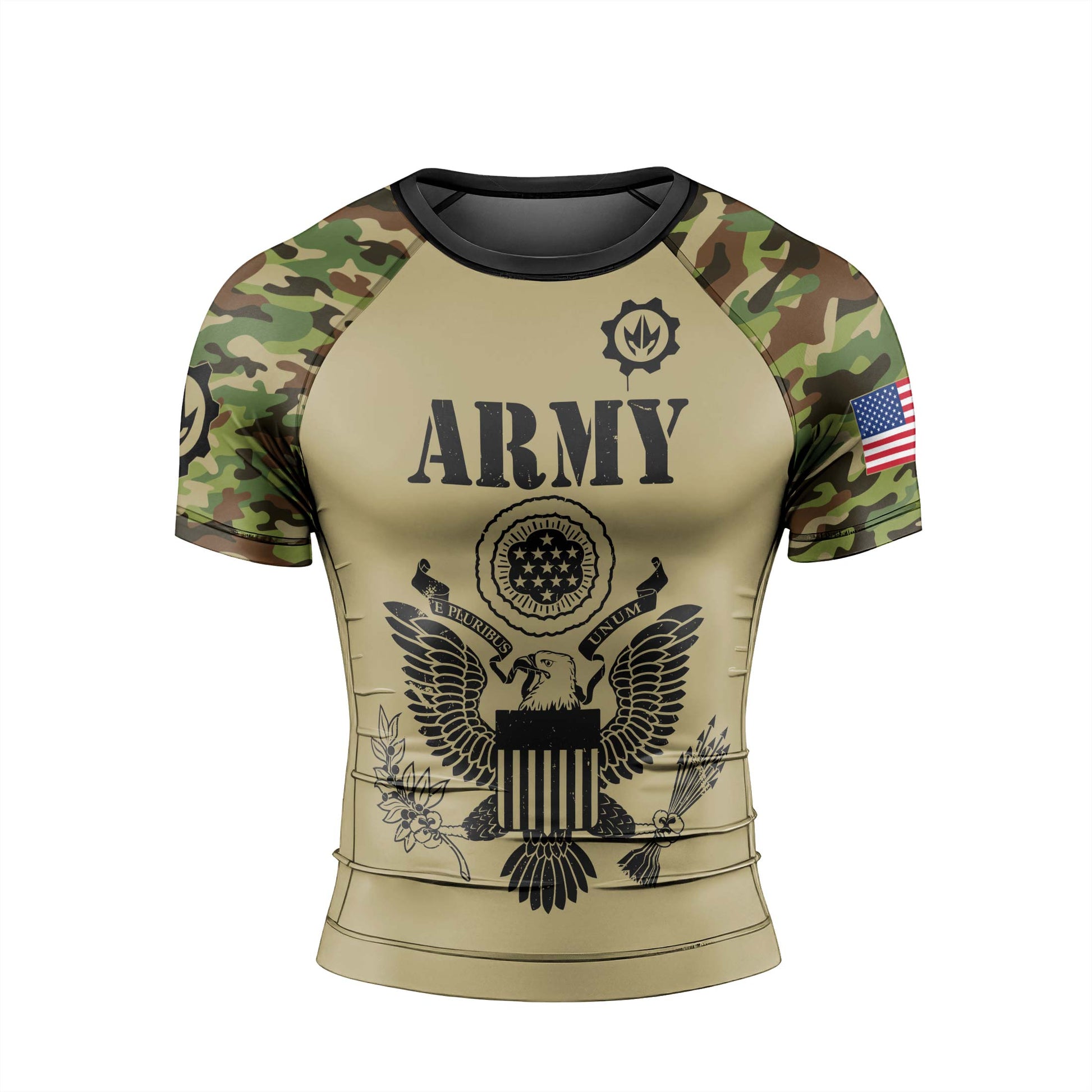 US Navy Men's Short Sleeve Rash Guard