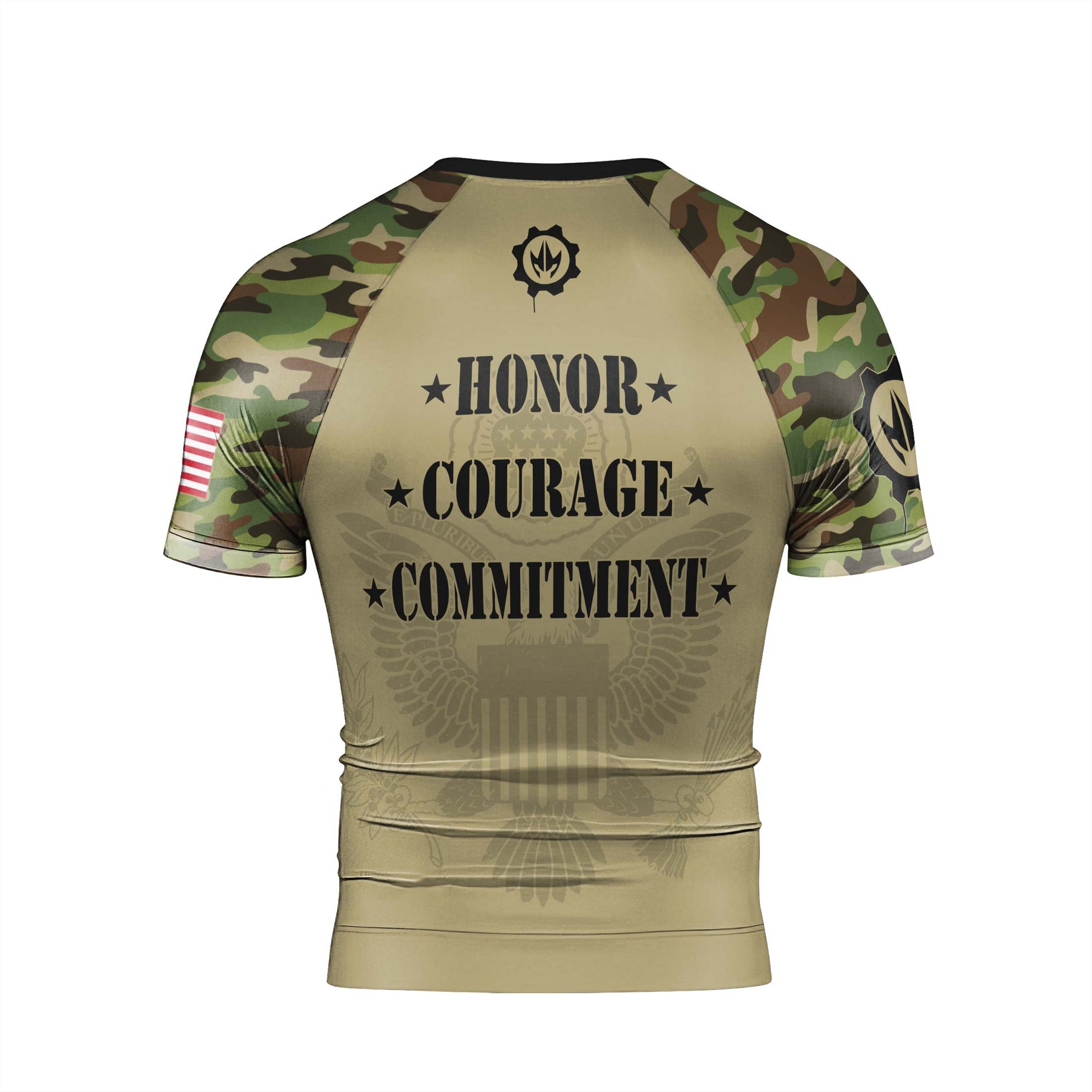 US Navy Men's Short Sleeve Rash Guard