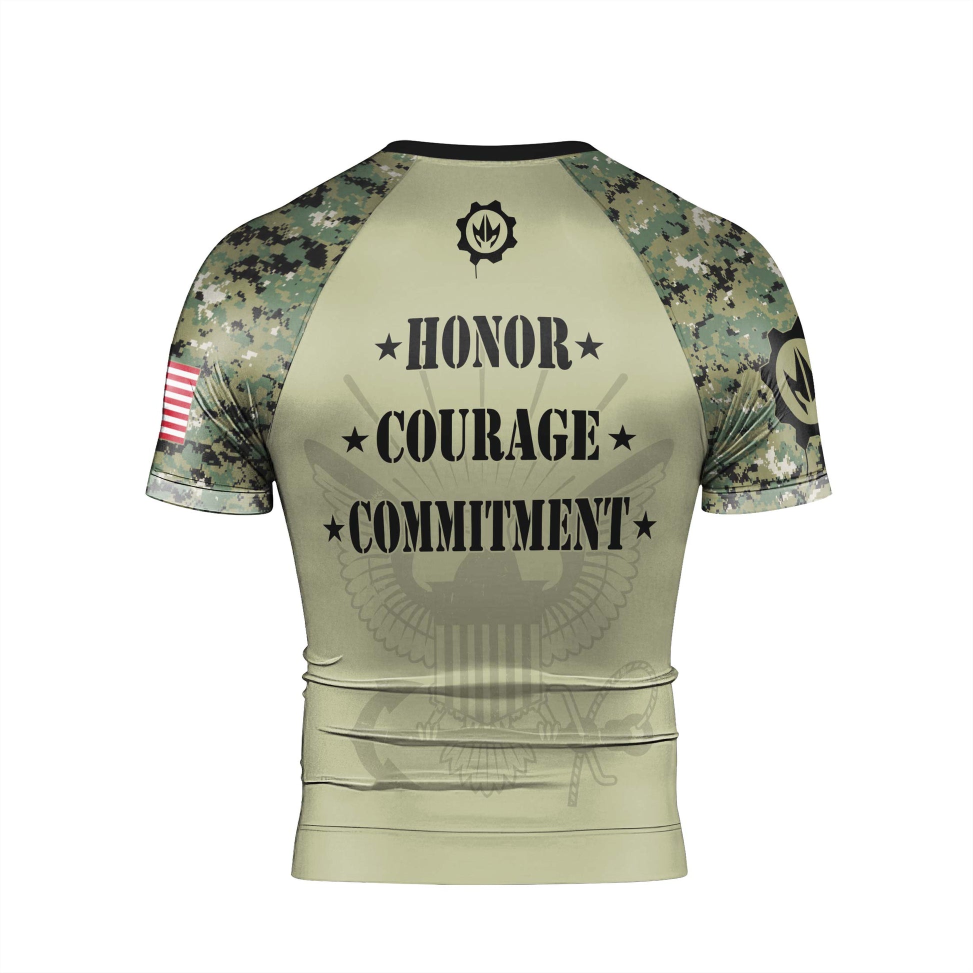 US Navy Men's Short Sleeve Rash Guard
