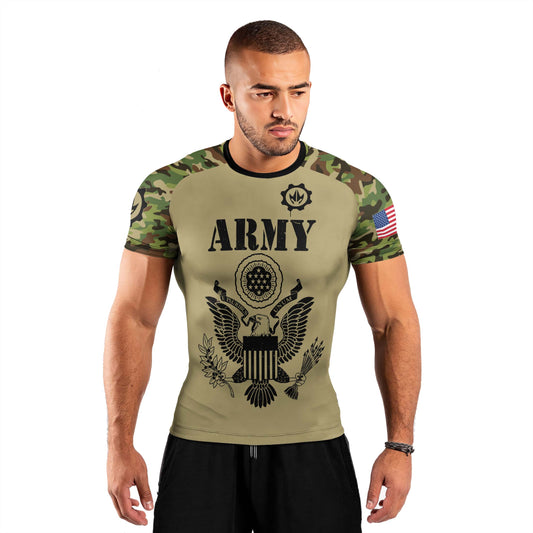 US Navy Men's Short Sleeve Rash Guard