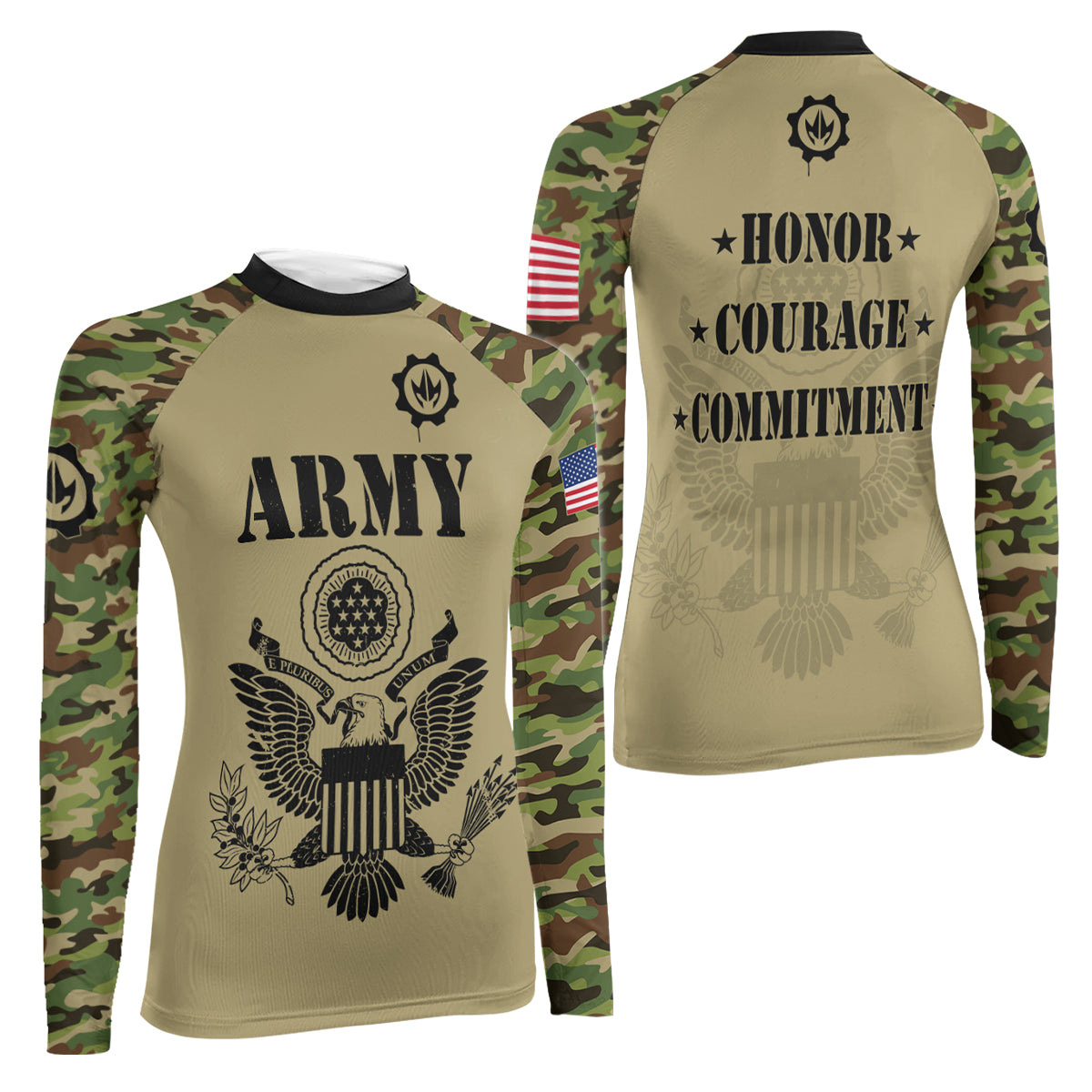 US Navy Women's Long Sleeve Rash Guard