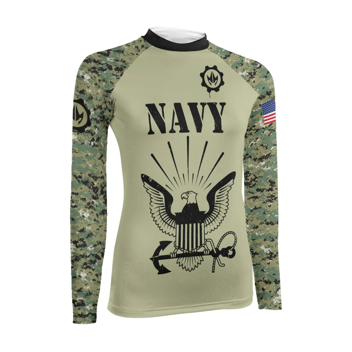 US Navy Women's Long Sleeve Rash Guard