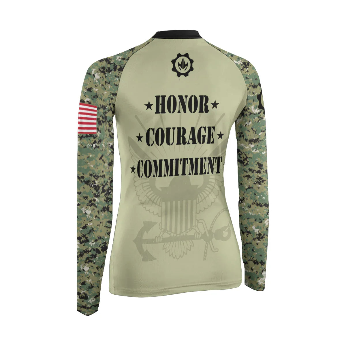 US Navy Women's Long Sleeve Rash Guard