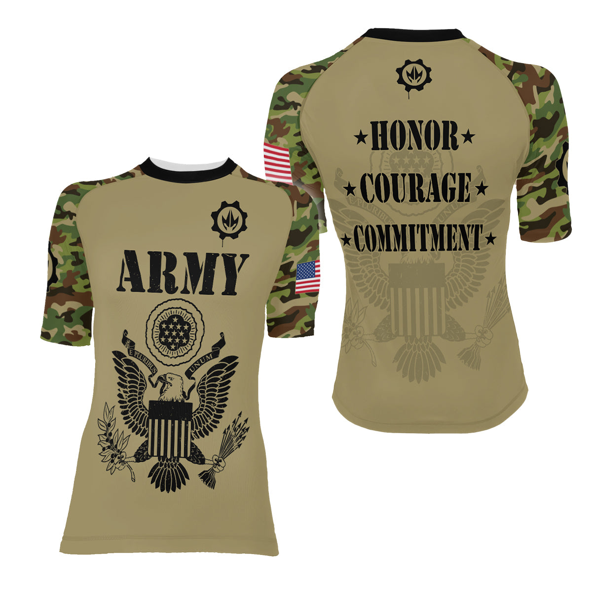 US Navy Women's Short Sleeve Rash Guard