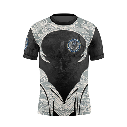 US Skull Airforce Kids Rash Guard