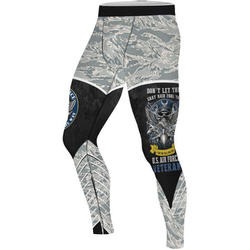 US Skull Airforce Men's Compression Leggings