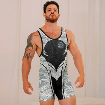US Skull Airforce Wrestling Singlets