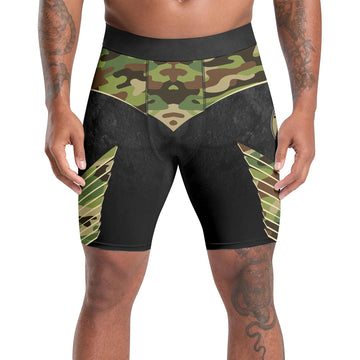 US Skull Army Compression Shorts