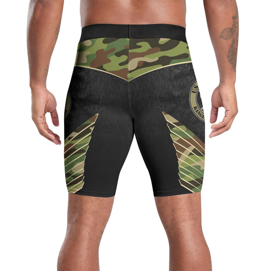 US Skull Army Compression Shorts