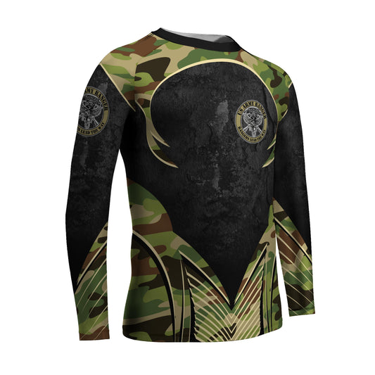 US Skull Army Kids Rash Guard