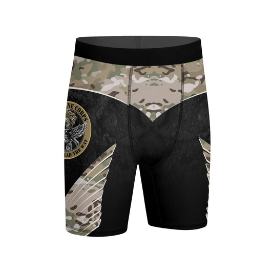 US Skull Marine Compression Shorts
